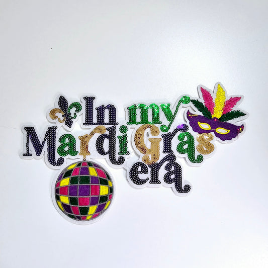 Sequin Mardi Gras Patch