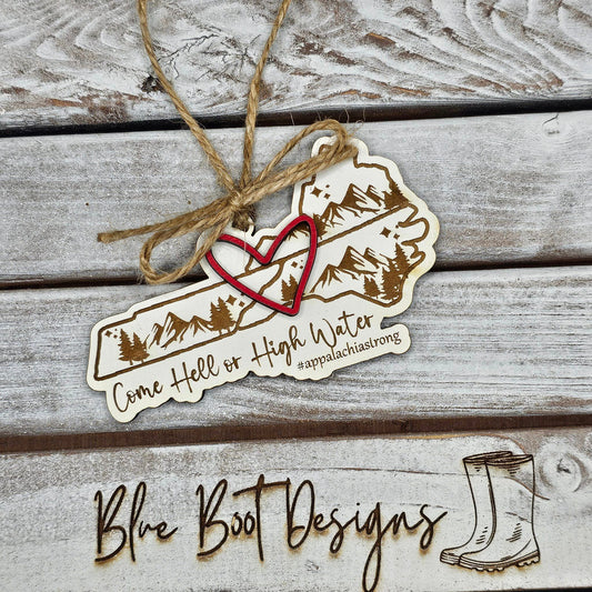 Come Hell or High Water Tri State Ornament