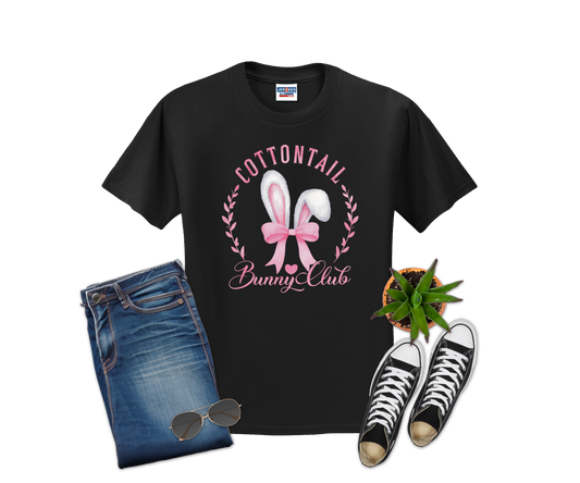 Cotton Tail Bunny Club DTF Heat Transfer