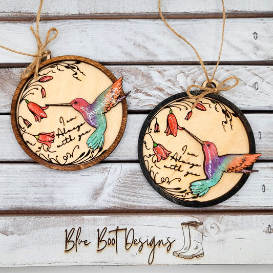Hummingbird "I am always with you" Ornament