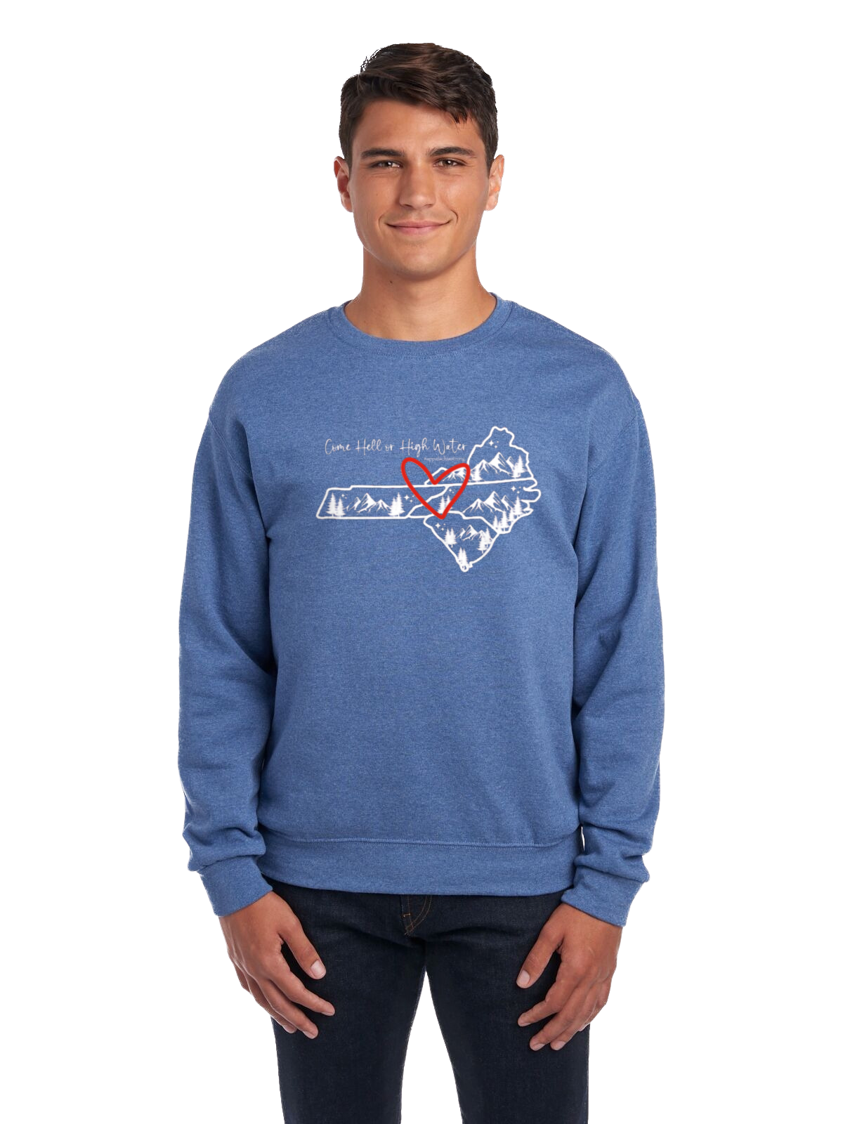 Come Hell or High Water Crewneck Sweatshirt (Quad States)