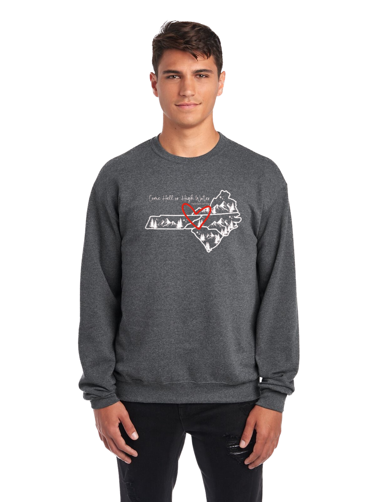 Come Hell or High Water Crewneck Sweatshirt (Quad States)