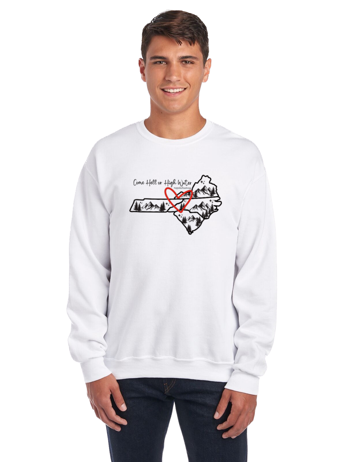 Come Hell or High Water Crewneck Sweatshirt (Quad States)