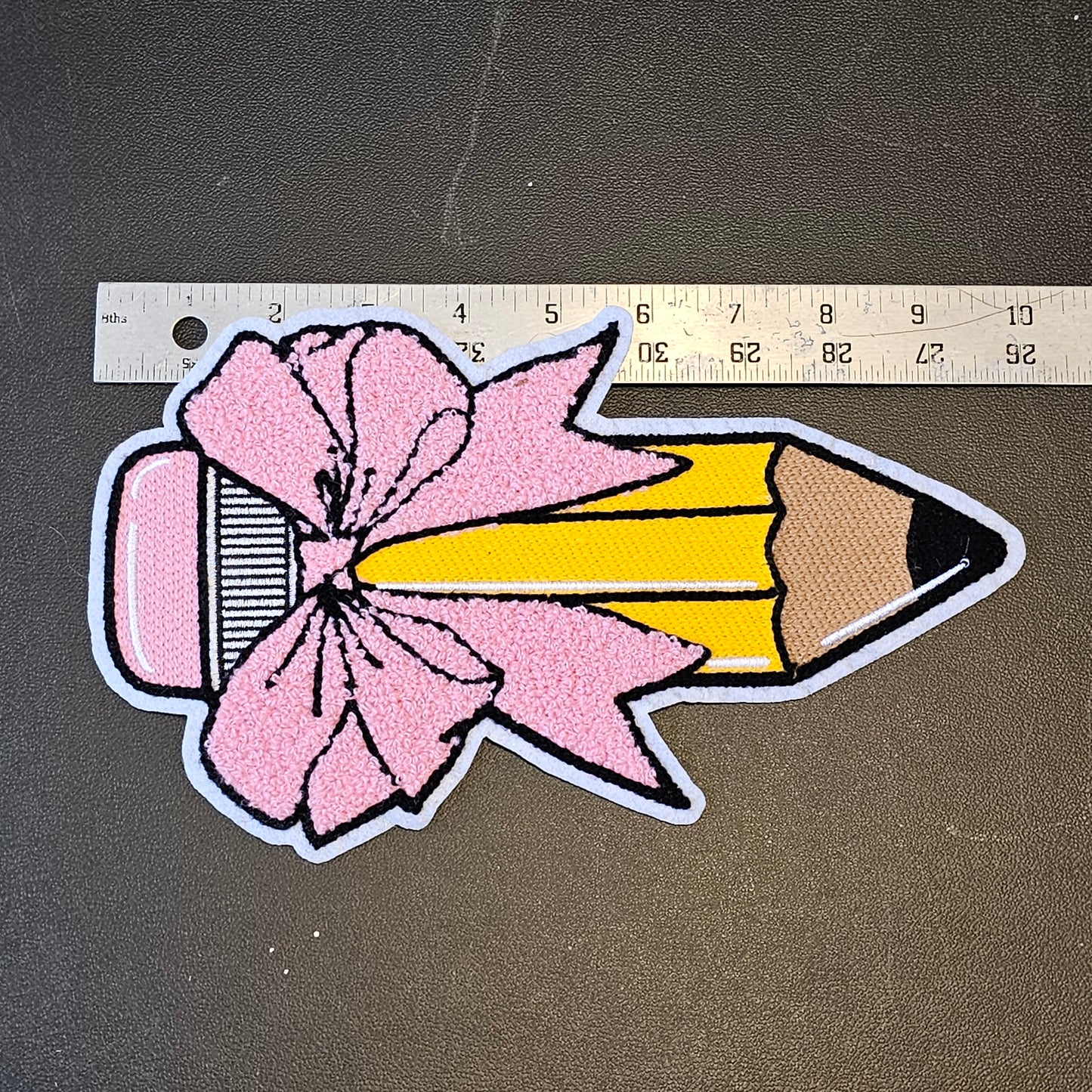 Pencil with Bow Patch